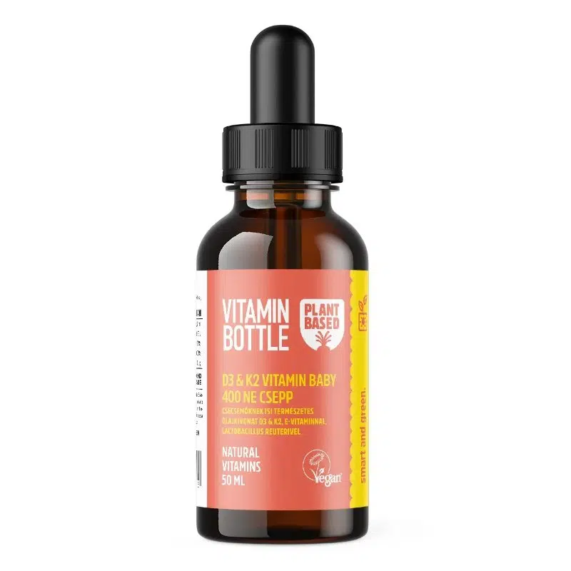 Vitamin bottle D3 & K2 Baby csepp 50ml pipettás adagolóval Vitamin bottle D3 & K2 Baby csepp 50ml pipettás adagolóval