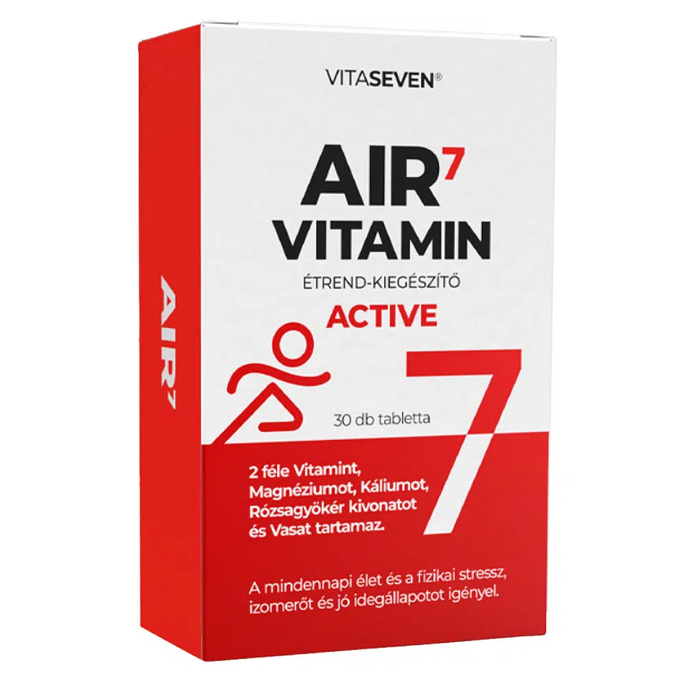 Vitaseven Air7 vitamin ACTIVE tabletta 30db Vitaseven Air7 vitamin ACTIVE tabletta 30db