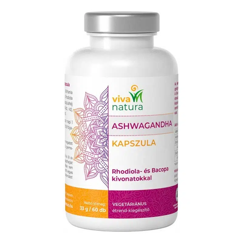 Viva natura Ashwagandha kapszula 60db Viva natura Ashwagandha kapszula 60db