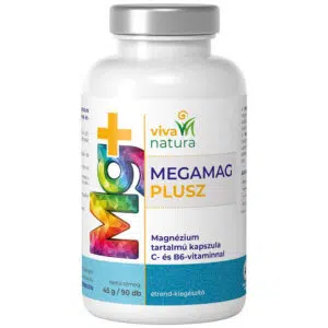 Viva Natura Megamag Plusz Magnézium+C- és B6-vitamin kapszula - 90db