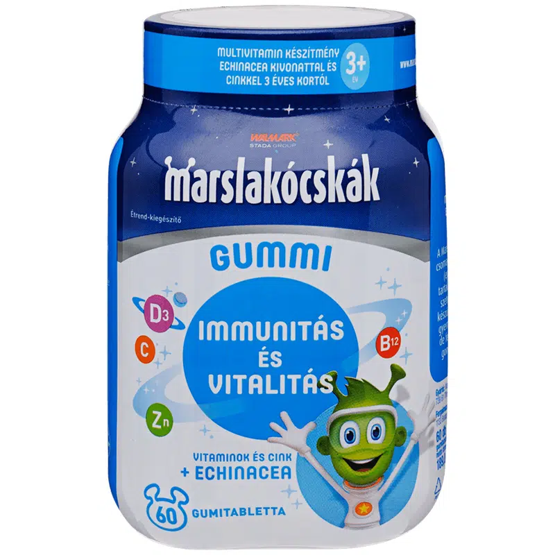 Walmark Marslakócskák Gummivitamin Echinaceával 60db Walmark Marslakócskák Gummivitamin Echinaceával 60db
