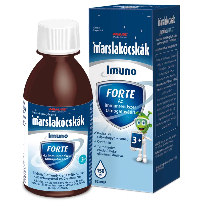 Walmark Marslakócskák Immuno Forte szirup 150ml bodza Walmark Marslakócskák Immuno Forte szirup 150ml bodza