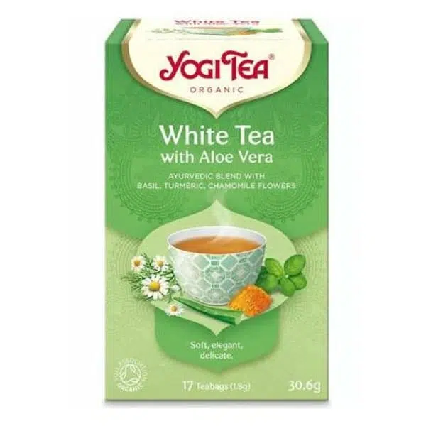 Yogi Fehér tea aloe verával BIO (White Tea with Aloe Vera) 17 filter Yogi Fehér tea aloe verával BIO (White Tea with Aloe Vera) 17 filter