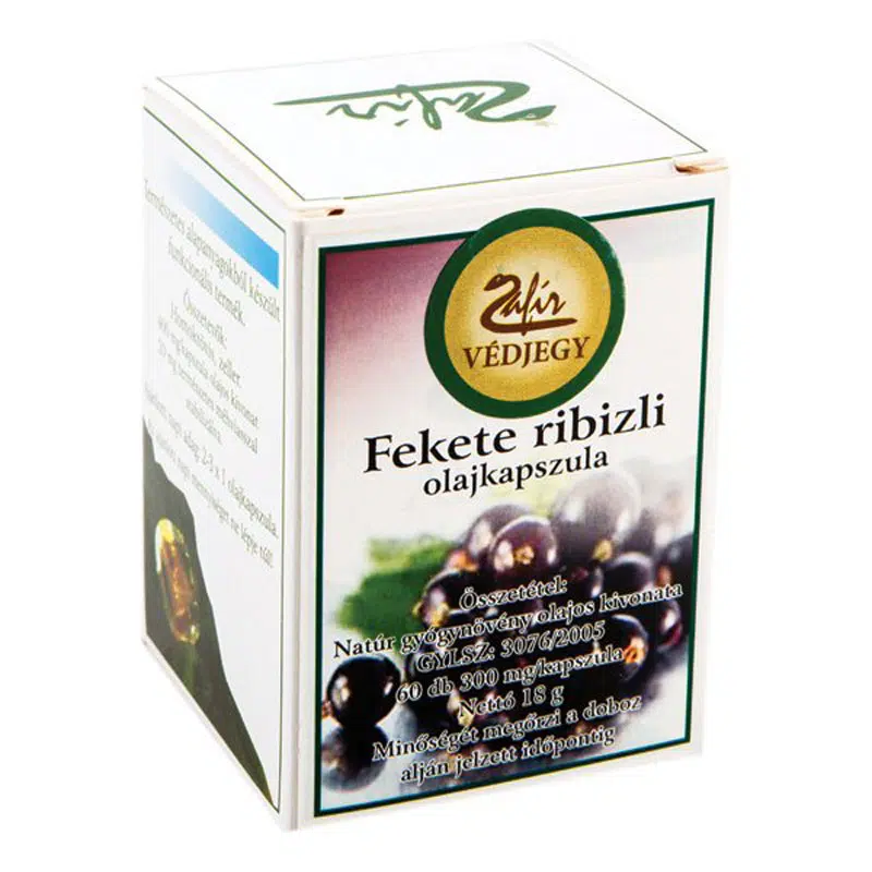 Zafir fekete ribizli olajkapszula 60db Zafir fekete ribizli olajkapszula 60db