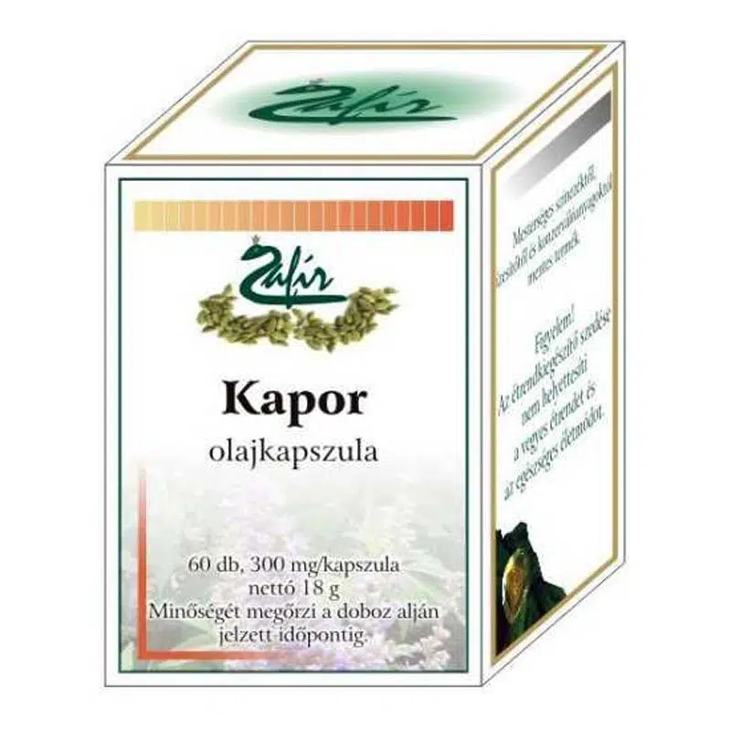 Zafir Kapor olajkapszula 60db Zafir Kapor olajkapszula 60db