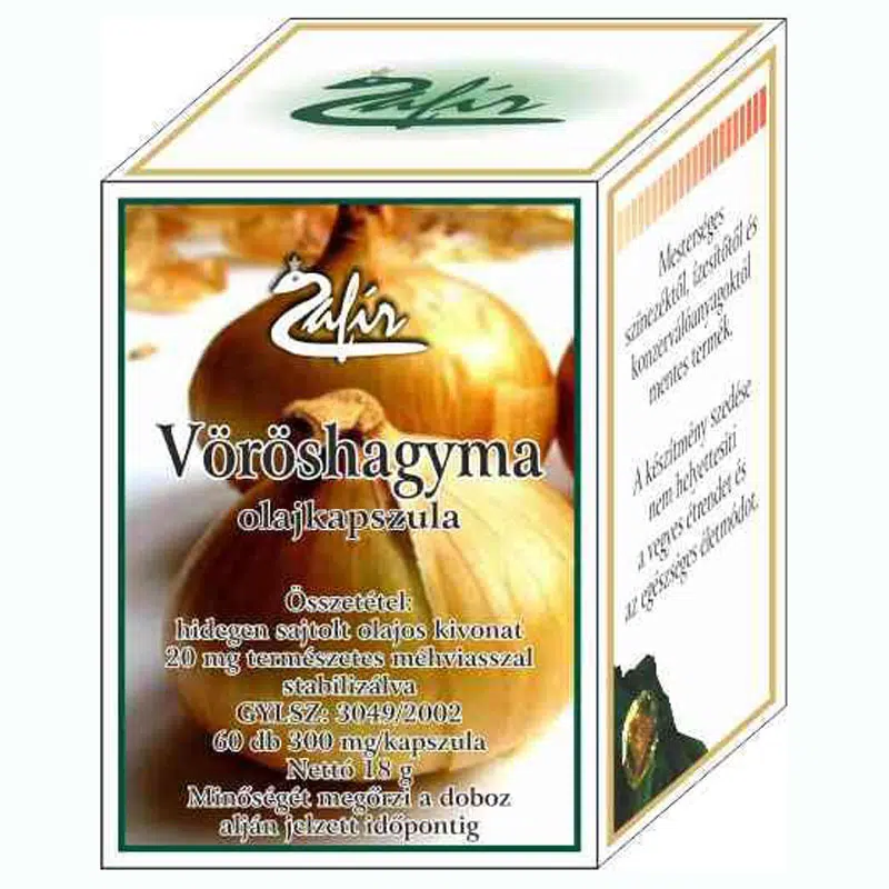 Zafir vöröshagyma kapszula 60db Zafir vöröshagyma kapszula 60db