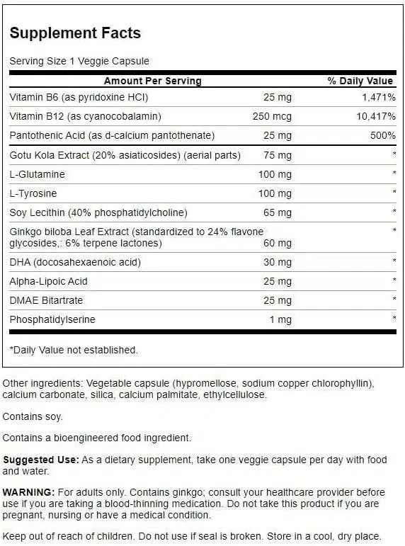 Swanson Brain Essentials kapszula - 60db - Image 2 Swanson Brain Essentials kapszula - 60db - Image 2