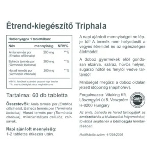 Vitaking Triphala tabletta - 60db - Image 2