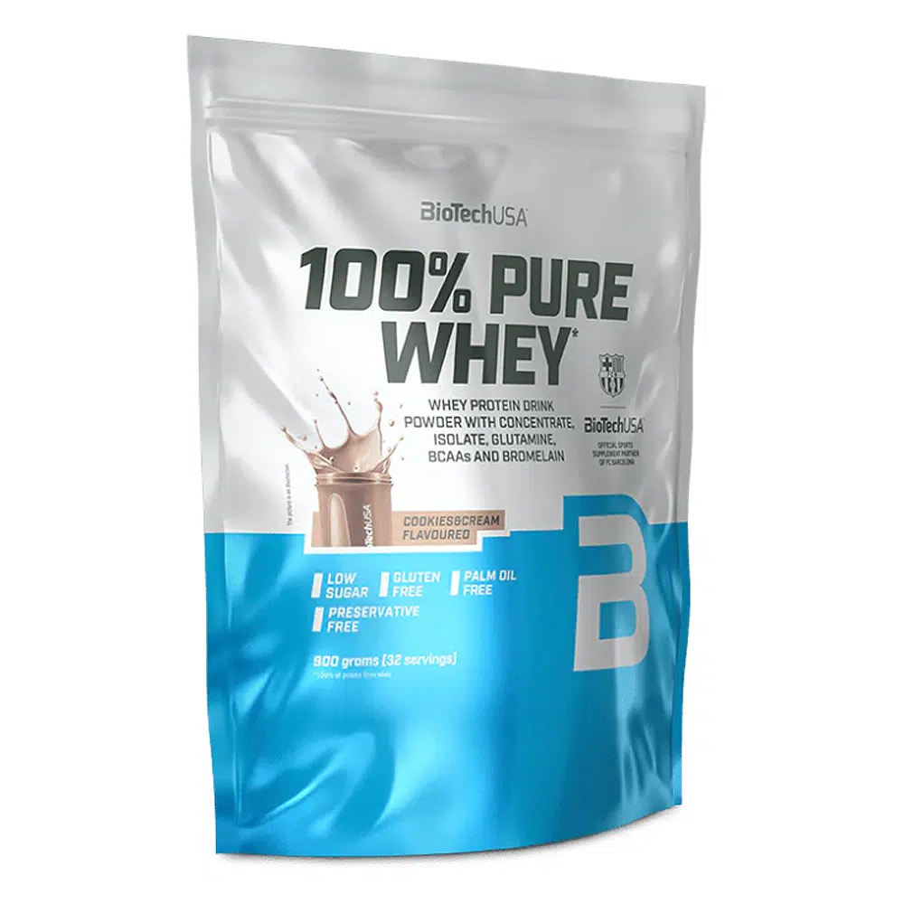 BioTech USA 100% Pure Whey cookies&cream - 900g BioTech USA 100% Pure Whey cookies&cream - 900g