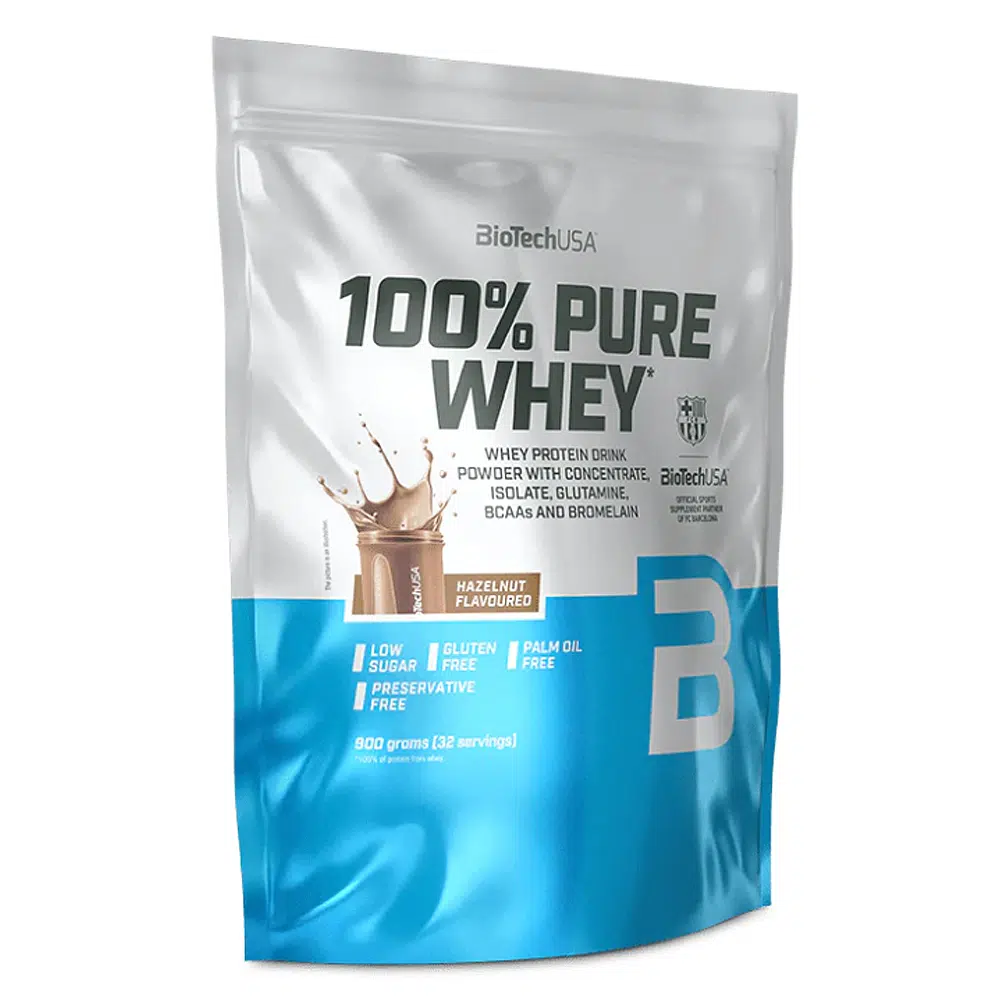 BioTech USA 100% Pure Whey mogyoró - 900g BioTech USA 100% Pure Whey mogyoró - 900g
