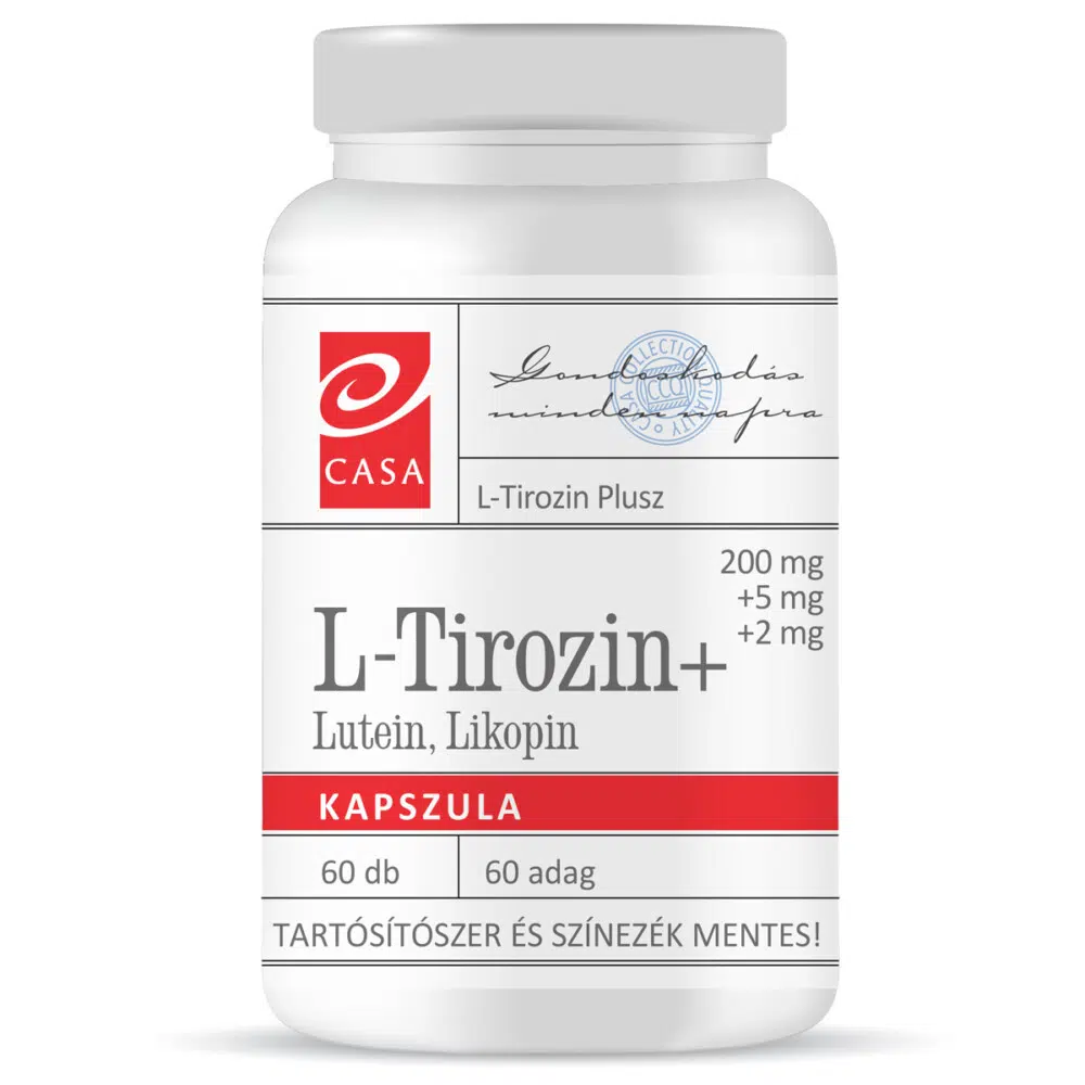 Casa L-Tirozin+Lutein+Likopin kapszula - 60db Casa L-Tirozin+Lutein+Likopin kapszula - 60db