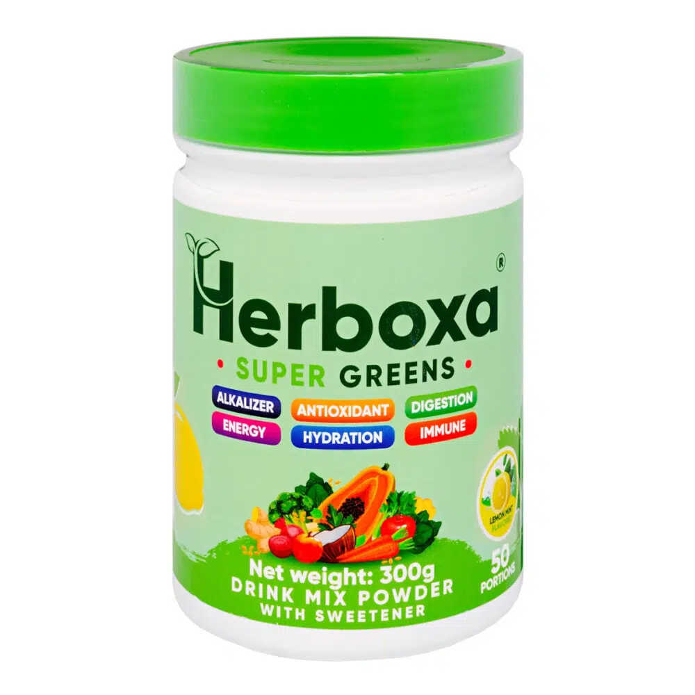 Herboxa Super Greens citrom-menta ízben - 300g Herboxa Super Greens citrom-menta ízben - 300g