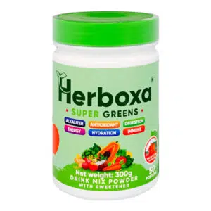 Herboxa Super Greens őszibarackos jeges tea ízben - 300g