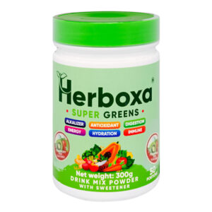Herboxa Super Greens eper-kiwi ízben - 300g