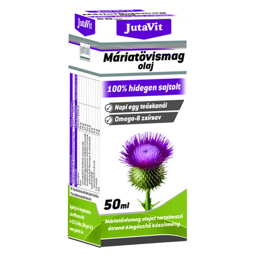 JutaVit Máriatövismag olaj - 50ml JutaVit Máriatövismag olaj - 50ml