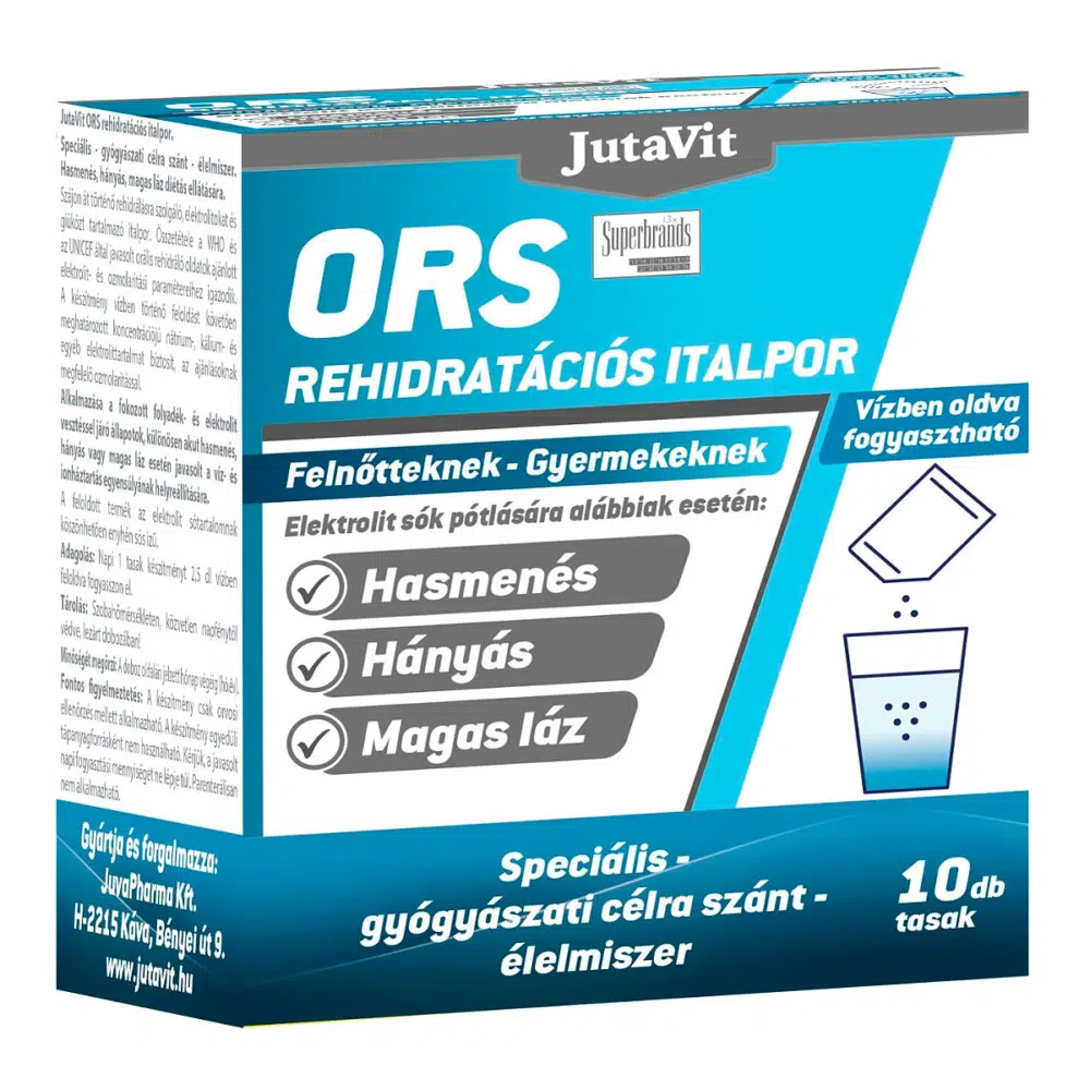JutaVit ORS Rehidratációs Italpor - 10 tasak JutaVit ORS Rehidratációs Italpor - 10 tasak
