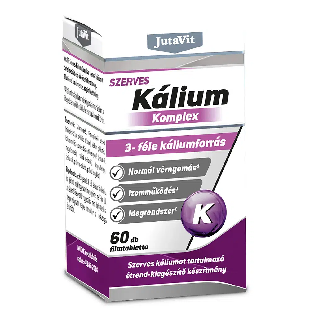 JutaVit Szerves Kálium komplex kapszula - 60db JutaVit Szerves Kálium komplex kapszula - 60db