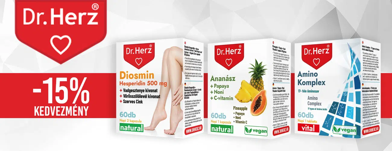 Dr. Herz termékek -15% kedvezménnyel!