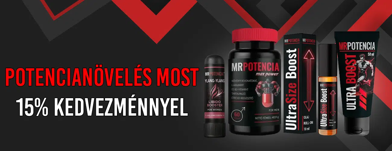 MrPotencia termékek -15% kedvezménnyel!