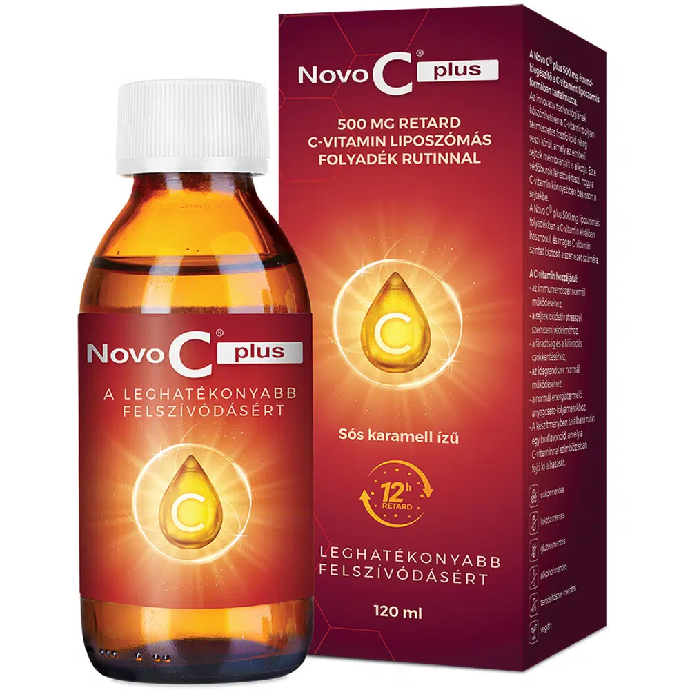 Novo C Plus Retard Liposzómás C-vitamin ital Rutinnal - 120ml Novo C Plus Retard Liposzómás C-vitamin ital Rutinnal - 120ml