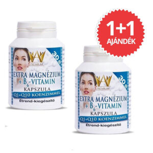 Prémium Extra Magnézium+B6-Vitamin+Q1+Q10 kapszula 1+1 Akció - 2x30db