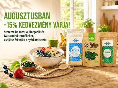 Biorganik és Naturmind -15% kedvezménnyel!