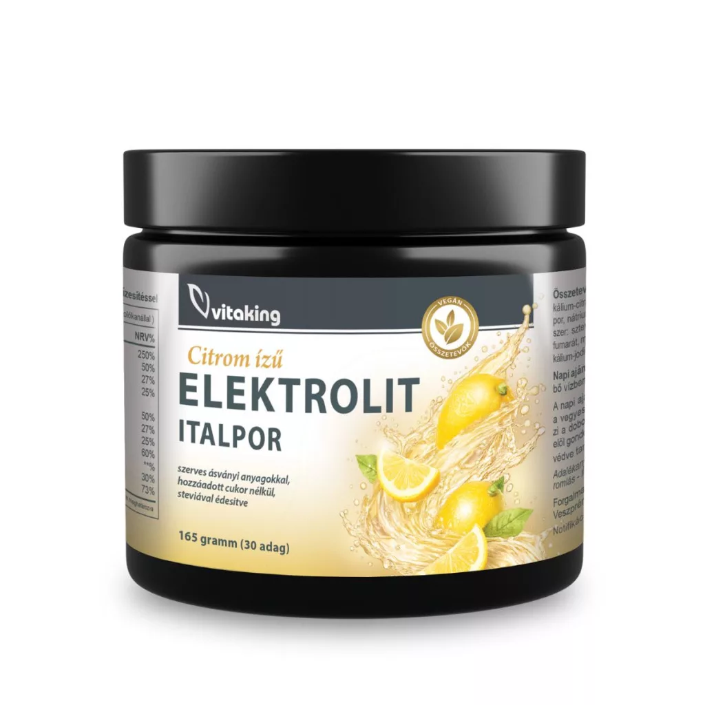 Vitaking Elektrolit citrom ízű italpor - 165g - Image 4 Vitaking Elektrolit citrom ízű italpor - 165g - Image 4