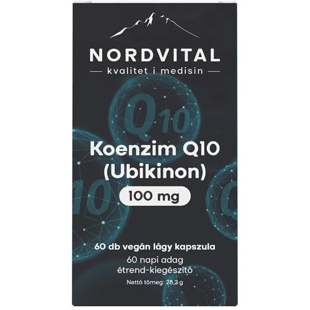 Nordvital Koenzim Q10 (Ubikinon) kapszula - 60 db Nordvital Koenzim Q10 (Ubikinon) kapszula - 60 db