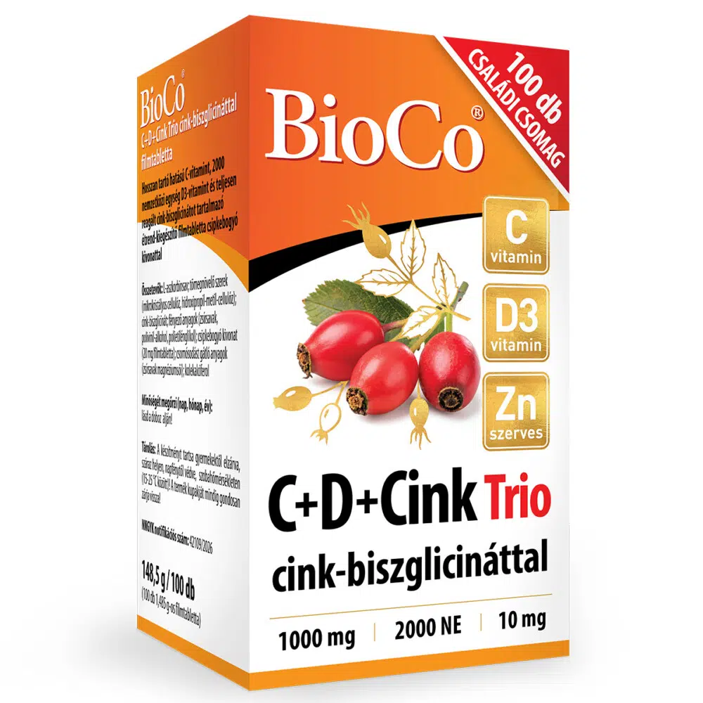 BioCo C+D+Cink Trió filmtabletta - 100db BioCo C+D+Cink Trió filmtabletta - 100db