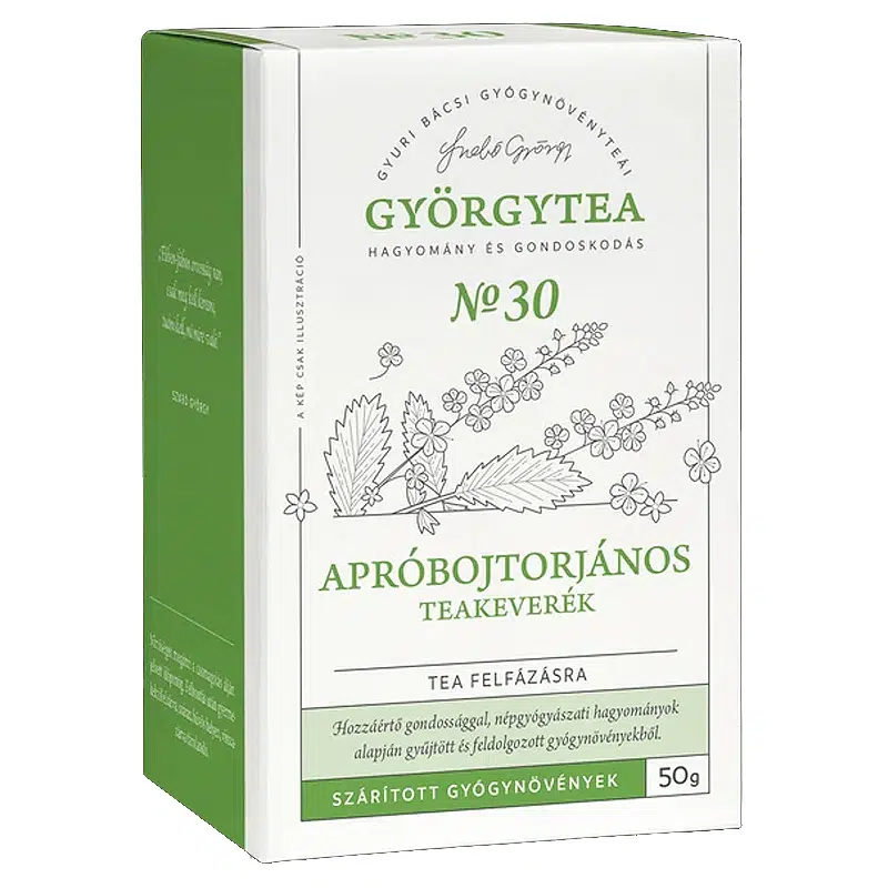 Györgytea Apróbojtorjános teakeverék - 50g Györgytea Apróbojtorjános teakeverék - 50g