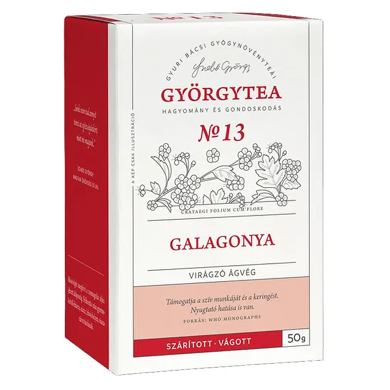 Györgytea Galagonya virágzó ágvég - 50g Györgytea Galagonya virágzó ágvég - 50g