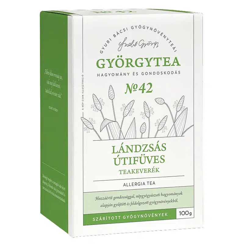 Györgytea Lándzsás útifüves teakeverék - 100g Györgytea Lándzsás útifüves teakeverék - 100g