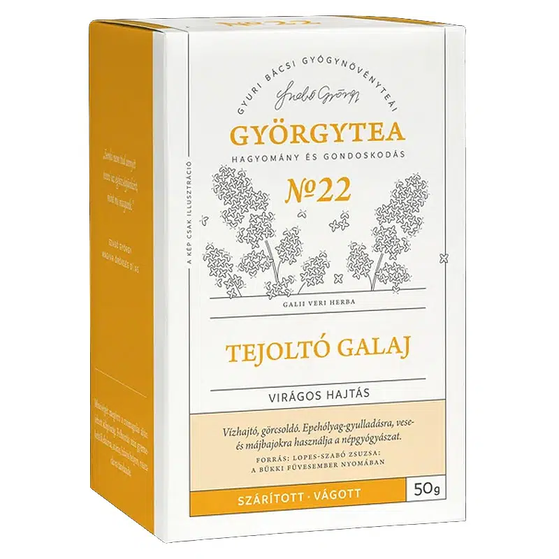Györgytea Tejoltó galaj virágos hajtás - 50g Györgytea Tejoltó galaj virágos hajtás - 50g