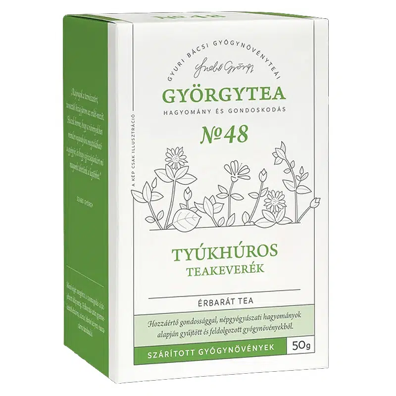 Györgytea Tyúkhúros teakeverék - 50g Györgytea Tyúkhúros teakeverék - 50g