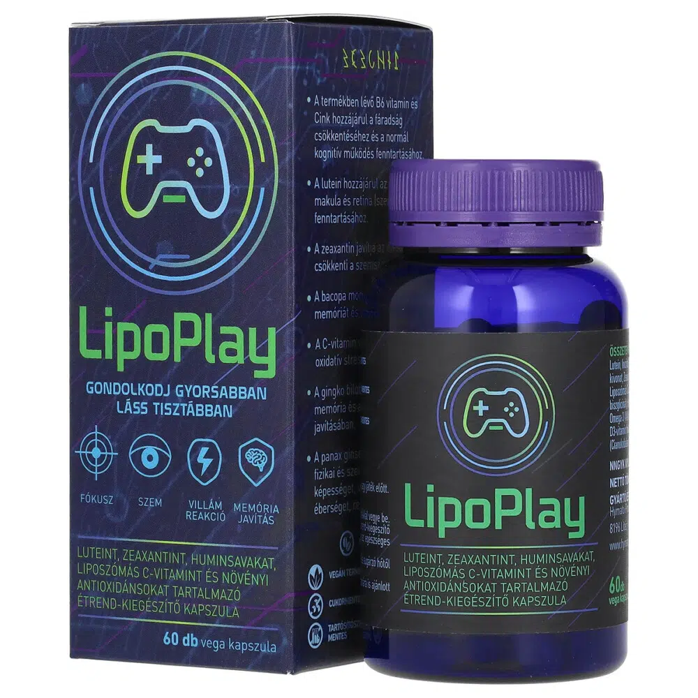 Hymato LipoPlay étrend-kiegészítő kapszula - 60db Hymato LipoPlay étrend-kiegészítő kapszula - 60db