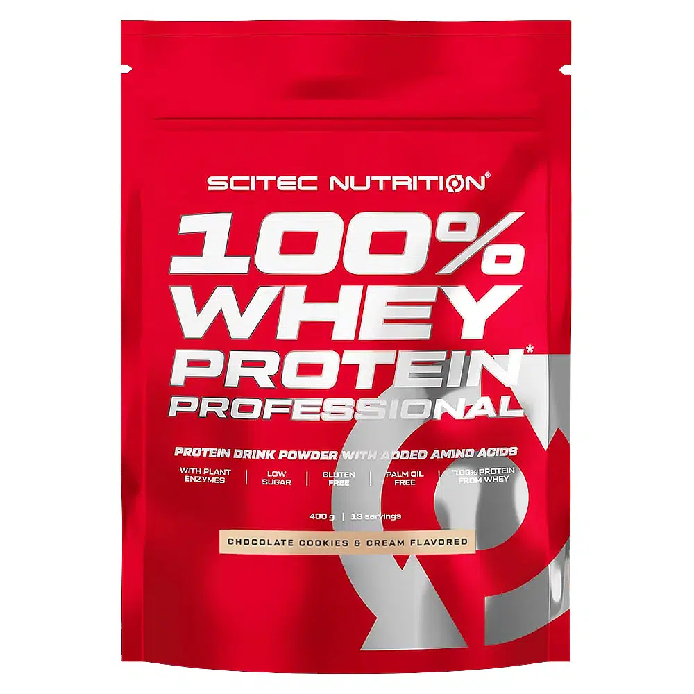Scitec Nutrition 100% Whey Protein Professional csokoládé-kekszkrém - 400g Scitec Nutrition 100% Whey Protein Professional csokoládé-kekszkrém - 400g