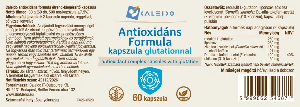 Caleido Antioxidáns Formula kapszula - 60db - Image 2 Caleido Antioxidáns Formula kapszula - 60db - Image 2