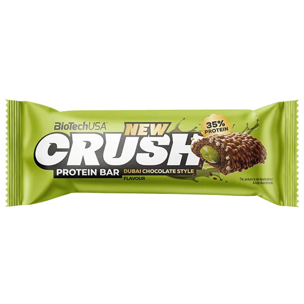 BioTech USA Crush Protein Bar dubai csokoládé stílusú - 45g BioTech USA Crush Protein Bar dubai csokoládé stílusú - 45g