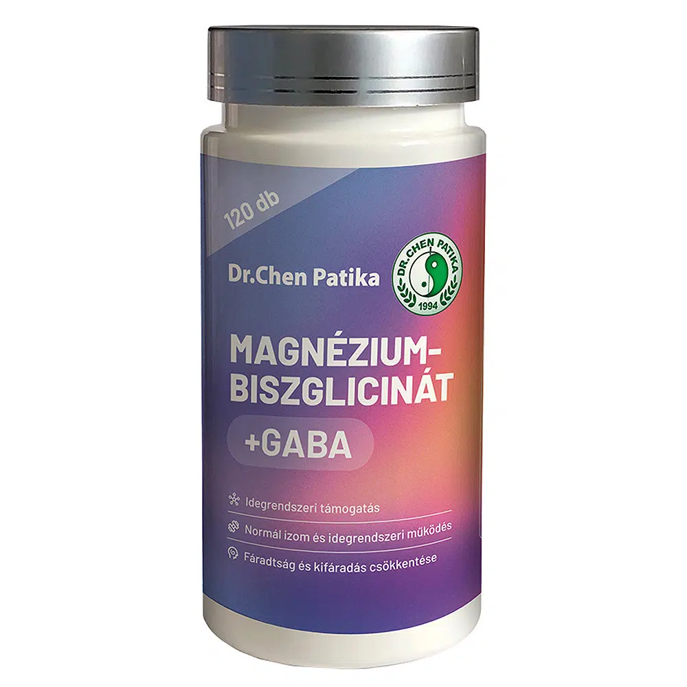 Dr. Chen Magnézium-bliszglicinát +GABA kapszula - 120db Dr. Chen Magnézium-bliszglicinát +GABA kapszula - 120db