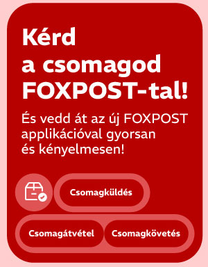 Foxpost csomagautomata most csak 790 Ft